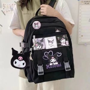Sanrio Kuromi Cinnamoroll My Melody Anime Backpack Student Large Capacity School Bag Cute Cartoon Girl Gift