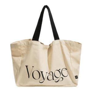 MABULA | Mabula Canvas Tote Bag Large Capacity Casual Single Shoulder Bag For Shopping Yoga Bag Street Art Handbag Open Top Cotton Material