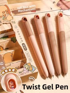 MONLEYTA | Monleyta Twist Pen Quick Dry Rotating Core High Aesthetic Value Question Brushing Signature Pen Smooth Black Water Pen