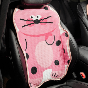 Cute Cartoon Ice Silk Car Seat Cushion Single Piece Comfortable Car Seat Pad for Women Summer Cooling Car Interior Seat Cover