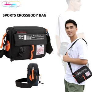 กระเป๋าสะพายข้างกระเป๋าเป้สะพายหลังกันน้ำสำหรับใหม่ผู้ชาย HAOSHUAIกระเป๋าสะพายแบบสะพายพาดลำตัวกระเป๋าสะพายข้างกันน้ำกลางแจ้งสะพายไหล่แฟชั่น