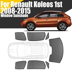 Custom Magnetic Car Window Sunshade For Renault Koleos 1st 2008 - 2015 Curtain Mesh Front Windshield 2010 2011 2012 2013 2014