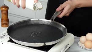 Frying Pan Honeycomb Pot NonStick Pan Steak Cooking Pot 26/28/30cm Stainless Steel Non-coated Multi-functional Thickened Gas Induction Cooker Durable
