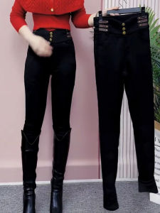 High Waist Elastic Slim Fit Denim Jeans Womens Early Spring New plus Size Big Code Slimming Hip Covering Nine Points Pencil Pants