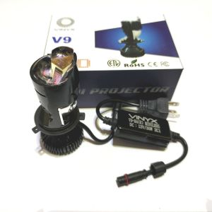 Lampu Utama Mobil Projie H4 Led 2 Lensa Vinyx V9