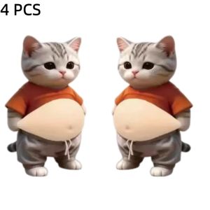 52TOYS | 3D Fat Chai Dog Anti Collision Stickers DIY Cute Kitten Soft Silicone Self-Adhesive Stickers Childrens Toy Birthday Gift
