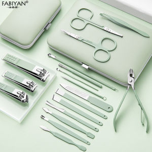 Nail Clipper Set Stainless Steel Nail Cutter Sharp Nail Trimmer Cuticle Scissor for Dead Skin Removal Nail File Eyebrow Scissor Beauty Manicure Tool kit