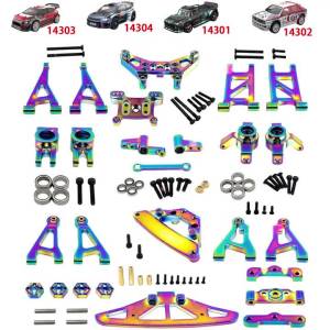 Upgrade Parts Steering Cup Upper Lower Swing Arm Set Shock Tower Bracket For MJX Hyper Go 1/14 14301 14302 14303 14304 RC Car