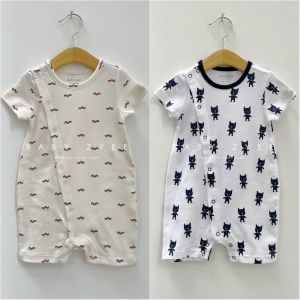 Summer Cotton Short Sleeve Male and Female Baby Rompers Clothes for Babies Jumpsuit Newborn Short Jumpsuit Thin Summer Clothing