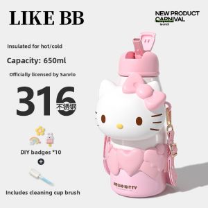 LIKE BB | Cute High-Capacity Straw Thermal Mug
