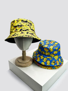 หมวกปลาบังแดดลายการ์ตูนสุดน่ารัก หมวกบังแดดแบบสวมสบายสำหรับทั้งชายและหญิง หมวกทรงกลมพับได้ หมวกตกปลา หมวกฤดูร้อน หมวกแฟชั่น