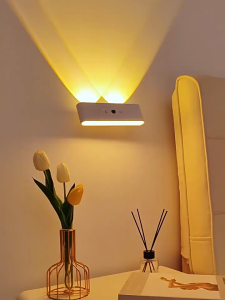 【SG】3 Colors LED Motion Sensor Light TYPE-C Rechargeable Magnetic Night Light Wireless Remote Control Sensor Light