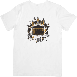 Kaos Souvenir Haji 2025 Cotton Knitto – T-Shirt Islami DTF Printing Pria & Wanita