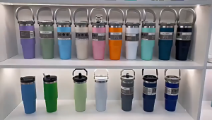 Tumbler jumblo handle 900ML / Tumbler Gagang / Tumbler Stainless A3362 Bisa Menahan Panas 12 Jam- Termos 2in1