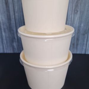 Mangkok Kertas Putih Polos 12172227 Oz Tanpa Tutup