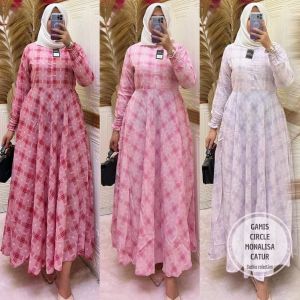 GAMIS MONALISA CIRCLE CATUR/GAMIS MUSLIMAH TERBARU/BUSANA MUSLIMAH TERBARU