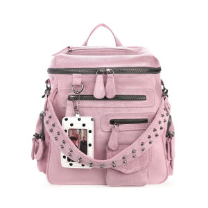 JANDRESS | Multi-Pocket Rivets Y2K Style Shoulder Backpack