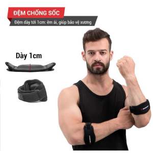 GoodFit Băng Quấn Bảo Vệ Khuỷu Tay GF403E Chất Liệu OK Cloth EVA Leica Miếng Đệm Chống Sốc 1cm Dây Đai Nén Khóa Dãn Cao Cấp 1 Chiếc