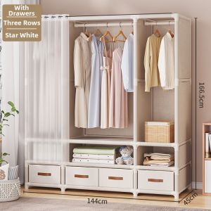 Multi-layer Large Capacity Childrens Bedroom Fabric Closet