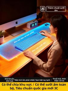 KIUMO | Heated Mouse Pad Partitioned Heating Cartoon Winter Warmer