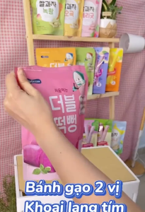 BÁNH GẠO ĂN DẶM HỮU CƠ BEBECOOK 2 VỊ GẠO TRẮNG + RAU CỦ DÀNH CHO BÉ TỪ 6M+