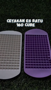 CETAKAN ES BATU 160 CUBE SILIKON COKLAT PUDING KUBUS KOTAK ICE TRAY 160