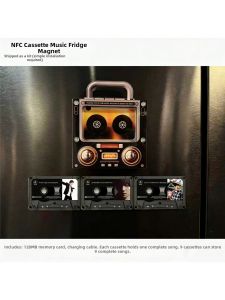AMU·PIGGY | NFC Music Magnetic Refrigerator Magnet Creative Acrylic Decor