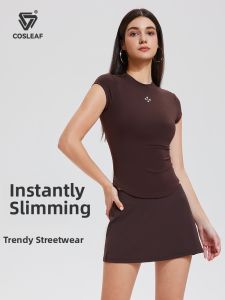 COSLEAF | High Fashion Sporty Short Sleeve Womens Sportswear