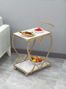 Dining Car Drinks Trolley Restaurant Hotel Trolley with Lights Tea Weagon KTV Snack Cake Activity Servicer