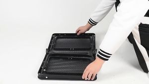 Portable Folding Table Heavy Duty Mesh Surface Outdoor Tables for Picnic Barbecue High Quality Aluminum Metal Adjustable