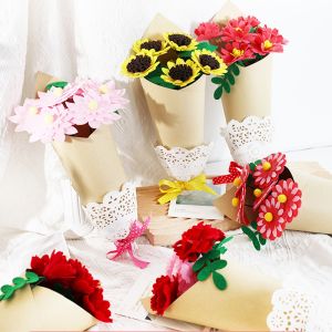 DIY Handmade Bouquet 32CM*12CM Non-Woven Fabric Festival Gift For Kids All Occasion