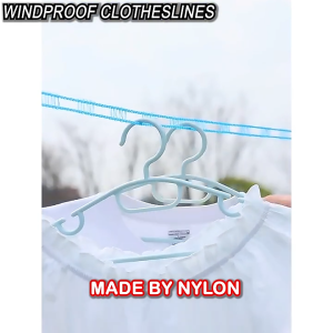 5M Sunshine Clothesline Clothes Drying Rope Portable Windproof  for Camping Travel Outdoor Clothes Line
