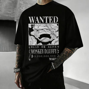 Bandai | One Piece Anime Luffy Gear5 Print T Shirt Men Women Cotton Short Sleeve Summer Y2k Graphic Tee Casual Streetwear Oversized Tops