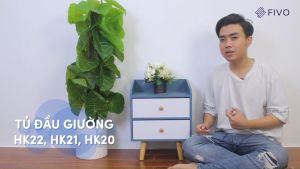 Tủ Tab Đầu Giường Mini FIVO Mẫu FT20 Có Hộc Tủ Rộng Rãi  Thiết Kế Chân Tiện Lợi Dễ Vệ Sinh Phong Cách Đơn Giản Lắp Ráp Đơn Giản