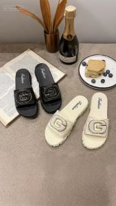 VEBLEN Sandal Selop Wanita Cewek Huruf G Mewah Elegan & Anggun Style Kekinian Korea