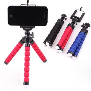 Universal Mini Flexible Sponge Tripod Octopus Hose Tripod Stand For Phone Mobile Camera Holder Clip Smartphone Monopod Stand