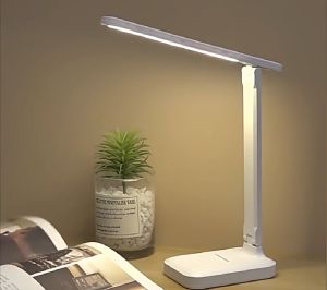 LAMPU MEJA LED 8W 3 WARNA TANPA FLICKER DAN RADIASI EYE PROTECTION USB MODEL LAMPU BELAJAR LAMPU KER