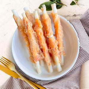 Nutritious Chicken Dry Snacks for Dogs And Cats Puppy Teeth Grinding Bones Pet Treats Durable Chicken Breast Skin Rolls