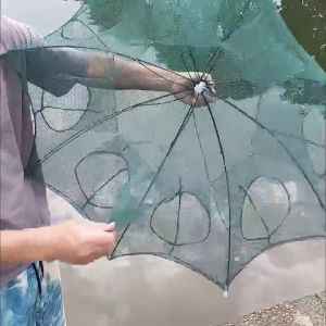 ตาข่ายดักปลา [ แพ็ค 5 ชิ้น ] มุ้งดักปลา ที่ดักกุ้ง ลอบดักปลา แหจับปลา อุปกรณ์ตกปลา 4 6 8 10ช่องมุ้งดักปลา ที่ดักกุ้งฝอย