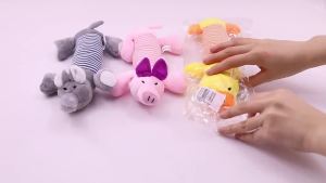 Elephant Duck Pig Squeak Chew Sound Dolls Fit for All Pets Popular Pet Funny Plush Toys Dog Cat Fleece Toys