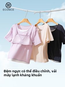 econice | Modal Padding Short Sleeve Sleepwear Lightweight Home Wear