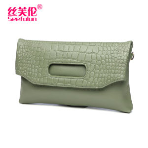SIFULUN | Versatile Leather Clutch Evening Bag