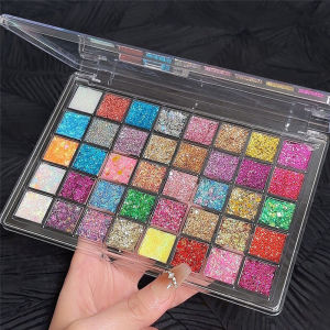 40 Colors Glitter Palette Face Glitter for Women Sparkling Eye Hair Body Paint Glitter Gel for Halloween Christmas