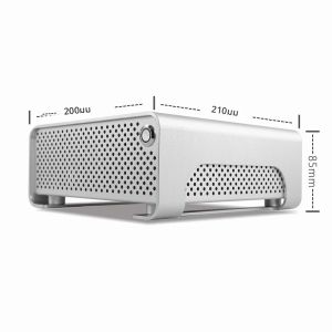 METALFISH MetalGear Plus Aluminium Mini HTPC Case Mini ITX Cases คอมพิวเตอร์ Gaming PC Desktop Case