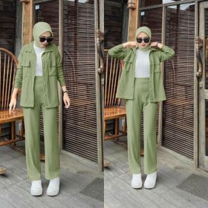 Setelan Wanita Knit Import Karina Set Long Knit Premium / Setelan Knit Alfaro