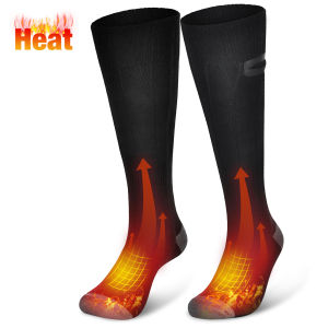 Hailicare Vớ làm nóng bằng điện USB có thể sạc lại 3 cấp độ làm nóng Quần legging trị liệu trượt tuyết Vớ có thể giặt được cho cắm trại thể thao mùa đông Vớ giữ ấm chân