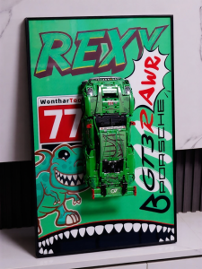Porsche 911GT3 R Model Wall Display Case