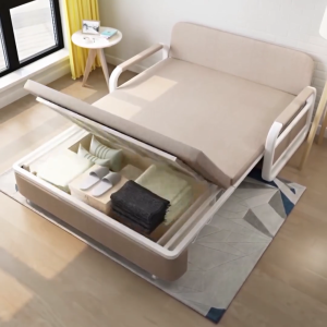 เตียงโซฟาพับ ด้วยการจัดเก็บ โซฟาปรับนอน เตียงโซฟา สามารถนอนหลับได้ พื้นที่จัดเก็บ โซฟาเล็กในห้อง เตียง SOFA BED เบดนอนด้วยการจัดเก็บประกอบง่าย