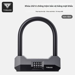 TOSUOD | Khóa Xe Đạp Chữ U Bằng Hợp Kim Kẽm & Thép Q235 Mật Khẩu 4 Số Có Thể Đặt Lại Nhẹ An Toàn Cho Xe Đạp