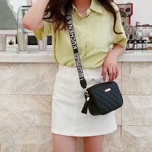 Tas Selempang Wanita Kulit PU Kasual Shoulder Sling Bag Fashion Style Jalan Simple Termurah COD T293